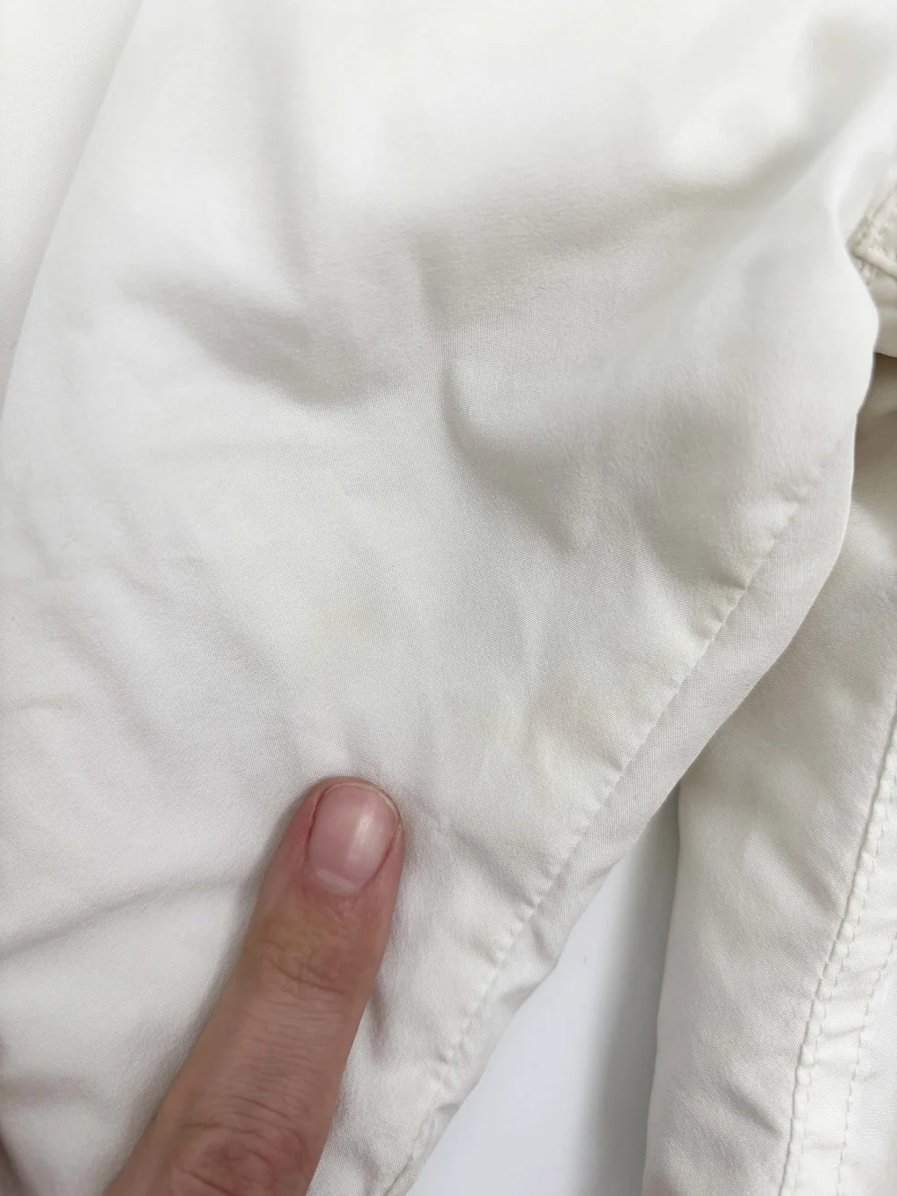 Helmut Lang 1997 ivory padded jacket — JAMES VELORIA